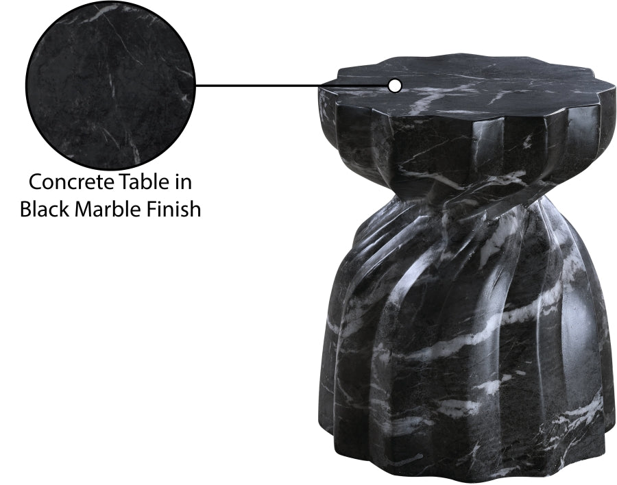 Caserta Marble Finish Indoor / Outdoor Concrete End Table