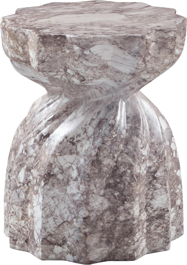 Caserta Marble Finish Indoor / Outdoor Concrete End Table