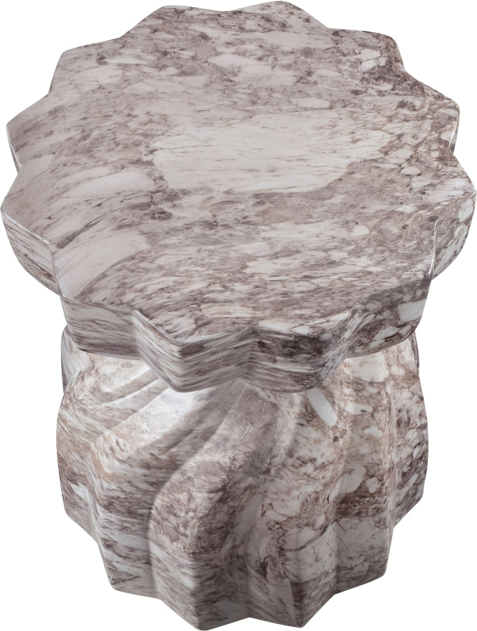 Caserta Marble Finish Indoor / Outdoor Concrete End Table