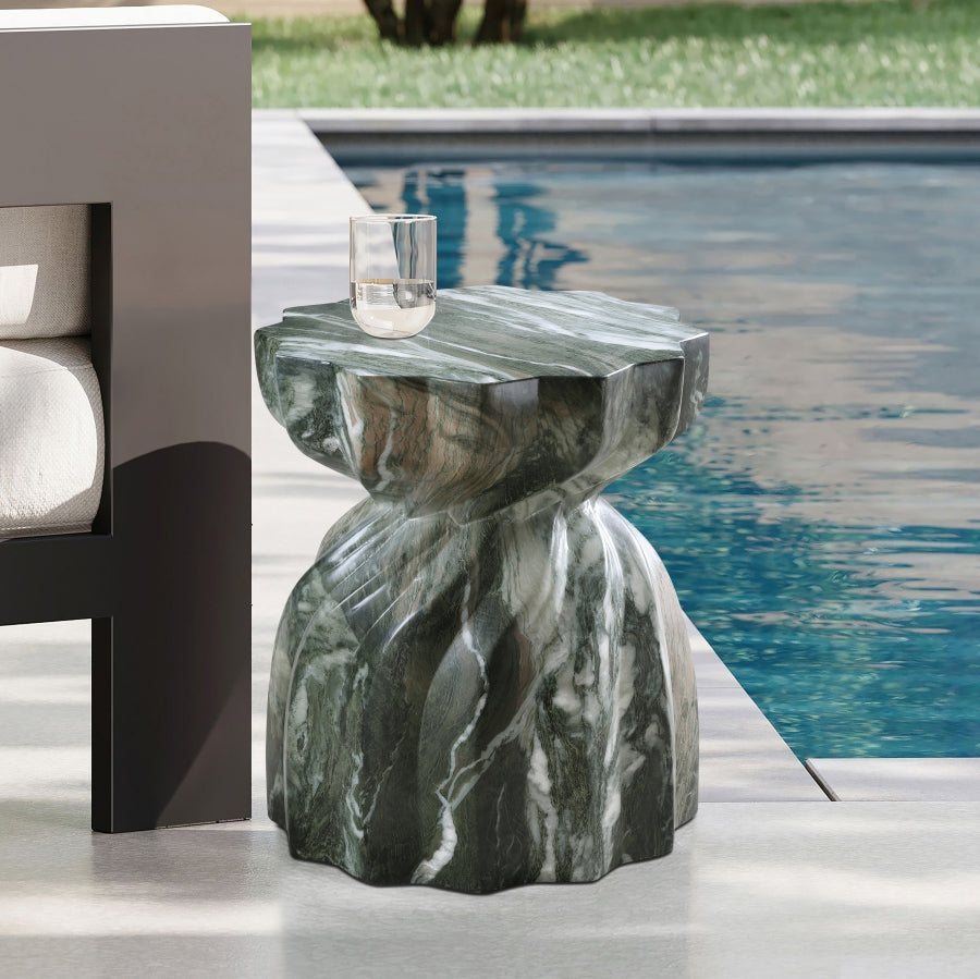 Caserta Marble Finish Indoor / Outdoor Concrete End Table