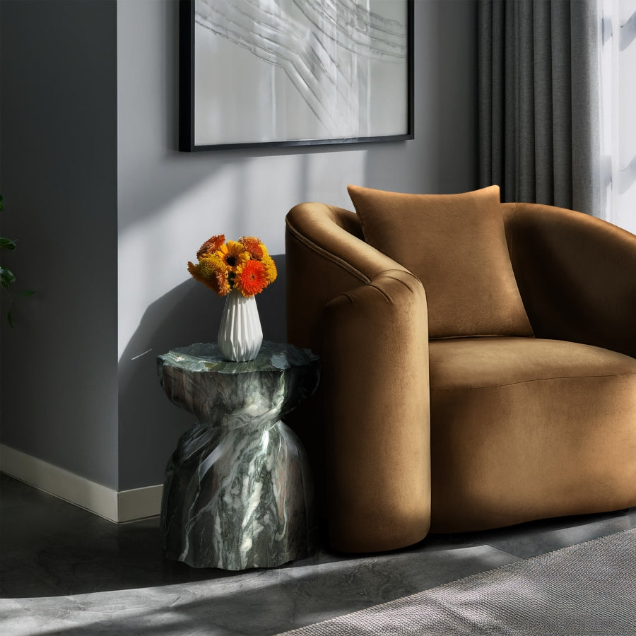 Caserta Marble Finish Indoor / Outdoor Concrete End Table