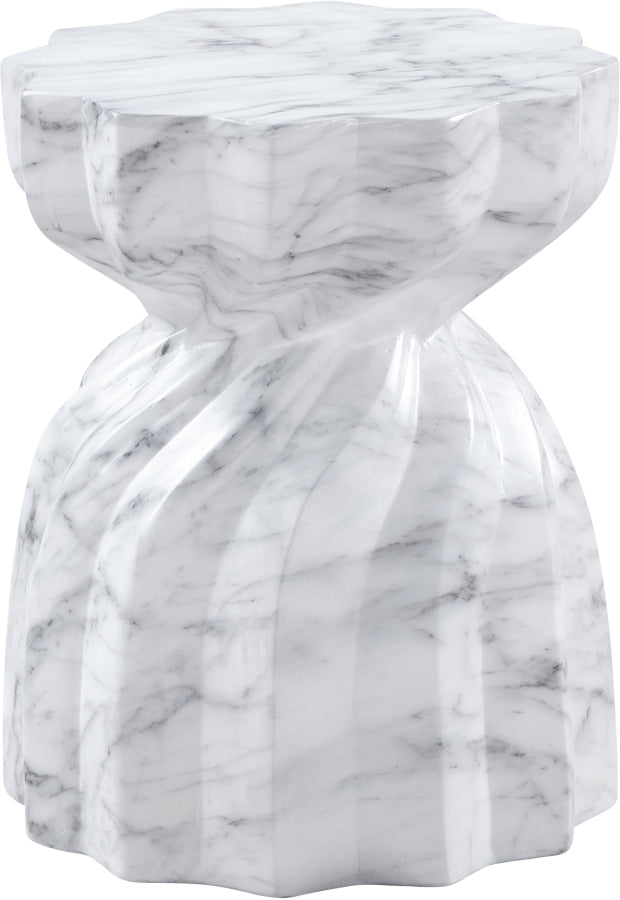 Caserta Marble Finish Indoor / Outdoor Concrete End Table