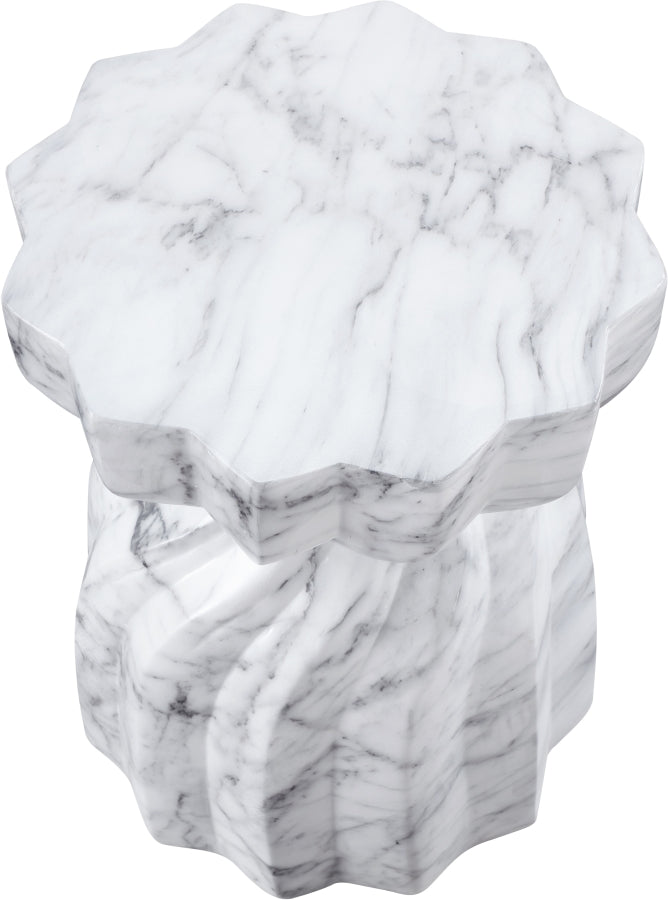 Caserta Marble Finish Indoor / Outdoor Concrete End Table