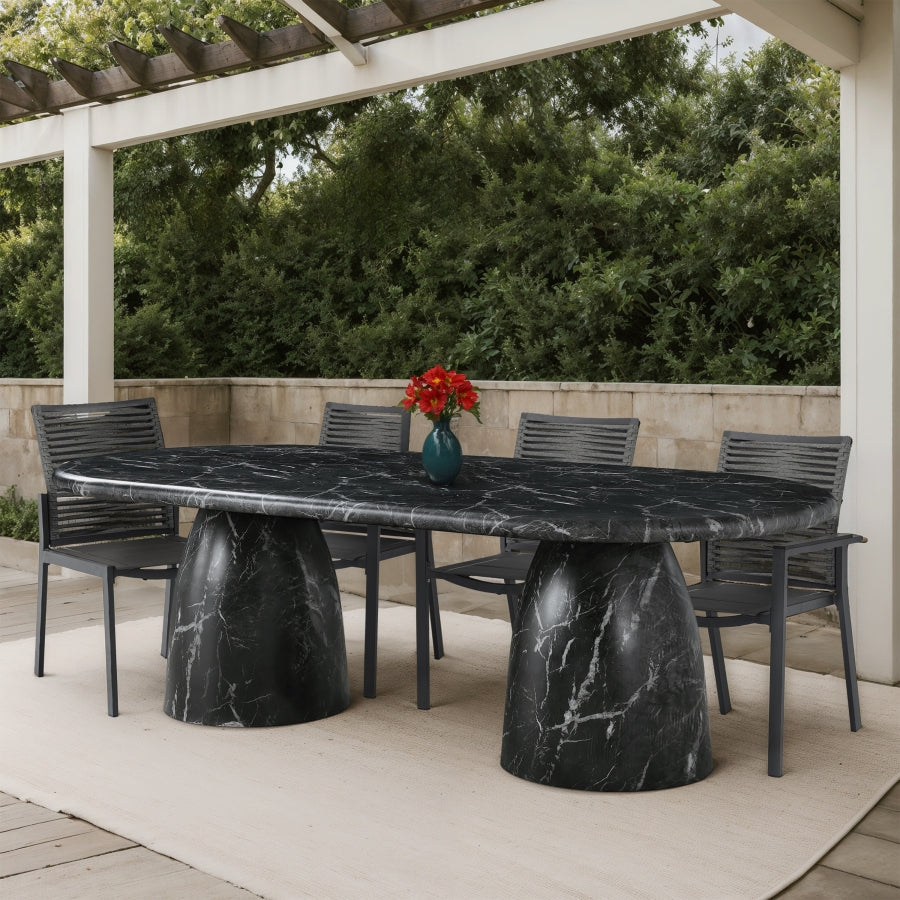 Cosenza Marble Finish Indoor / Outdoor Concrete Dining Table