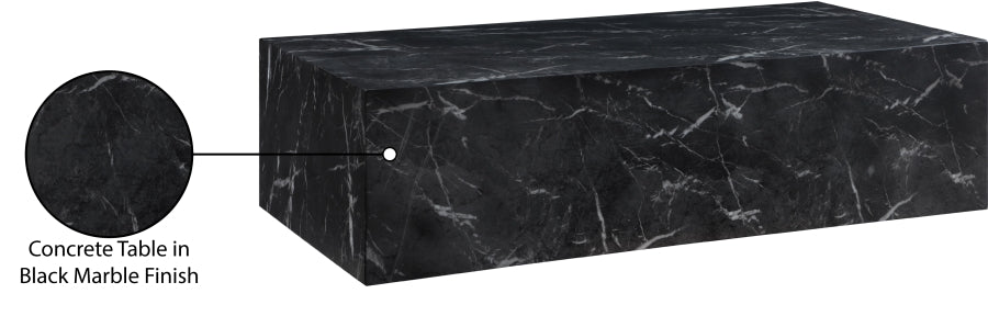 Piazza Marble Finish Indoor/Outdoor Concrete Coffee Table
