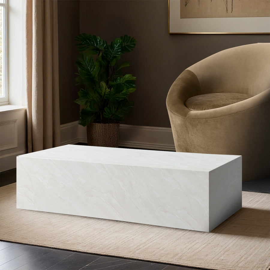 Piazza Marble Finish Indoor/Outdoor Concrete Coffee Table