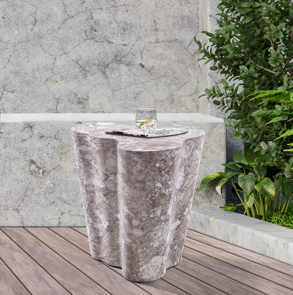 Monza Marble Finish Indoor / Outdoor Concrete End / Side Table