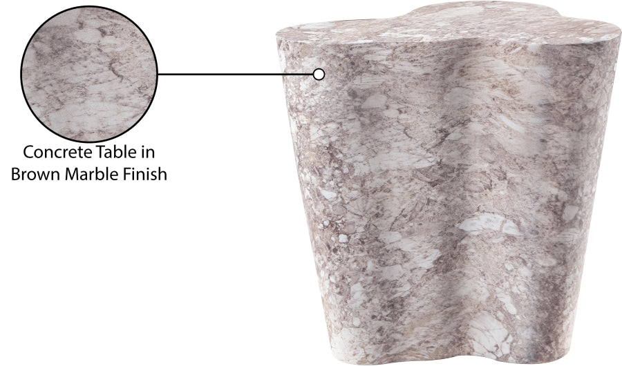 Monza Marble Finish Indoor / Outdoor Concrete End / Side Table