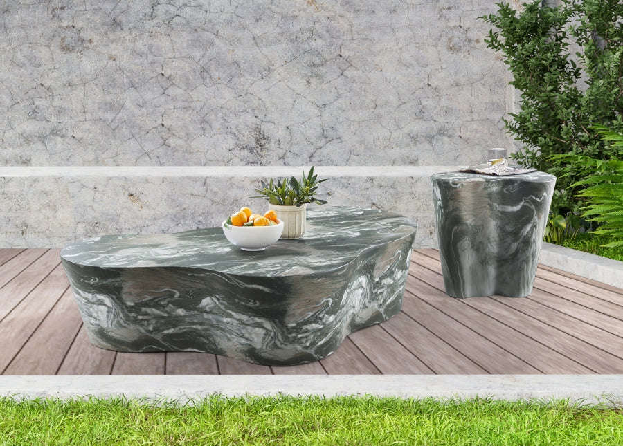 Monza Marble Finish Indoor / Outdoor Concrete End / Side Table