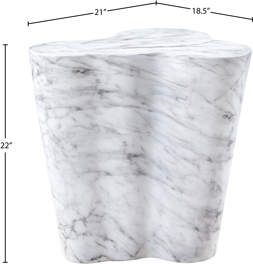 Monza Marble Finish Indoor / Outdoor Concrete End / Side Table