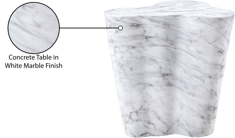 Monza Marble Finish Indoor / Outdoor Concrete End / Side Table