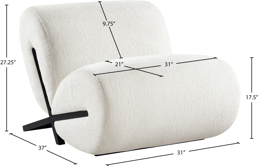Akira Fabric Upholstered Accent Chair