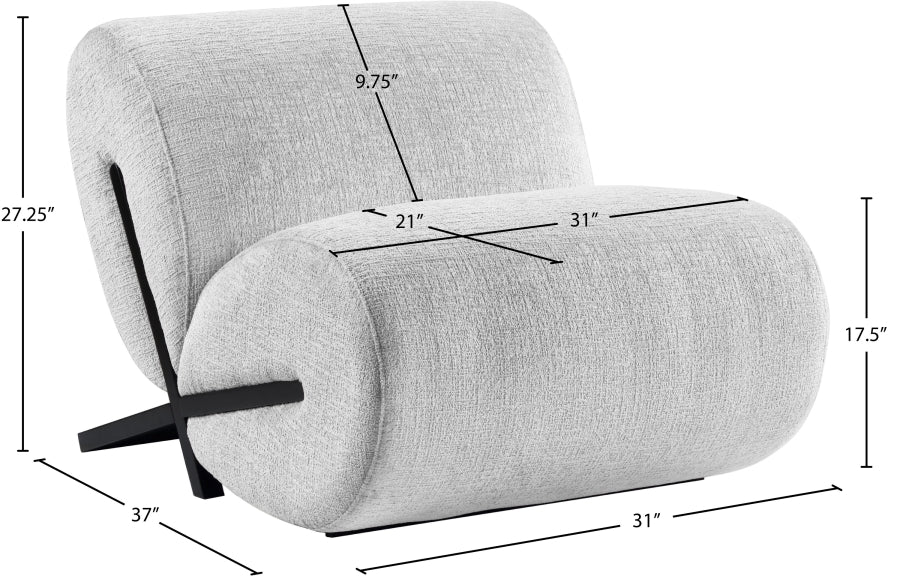 Akira Fabric Upholstered Accent Chair