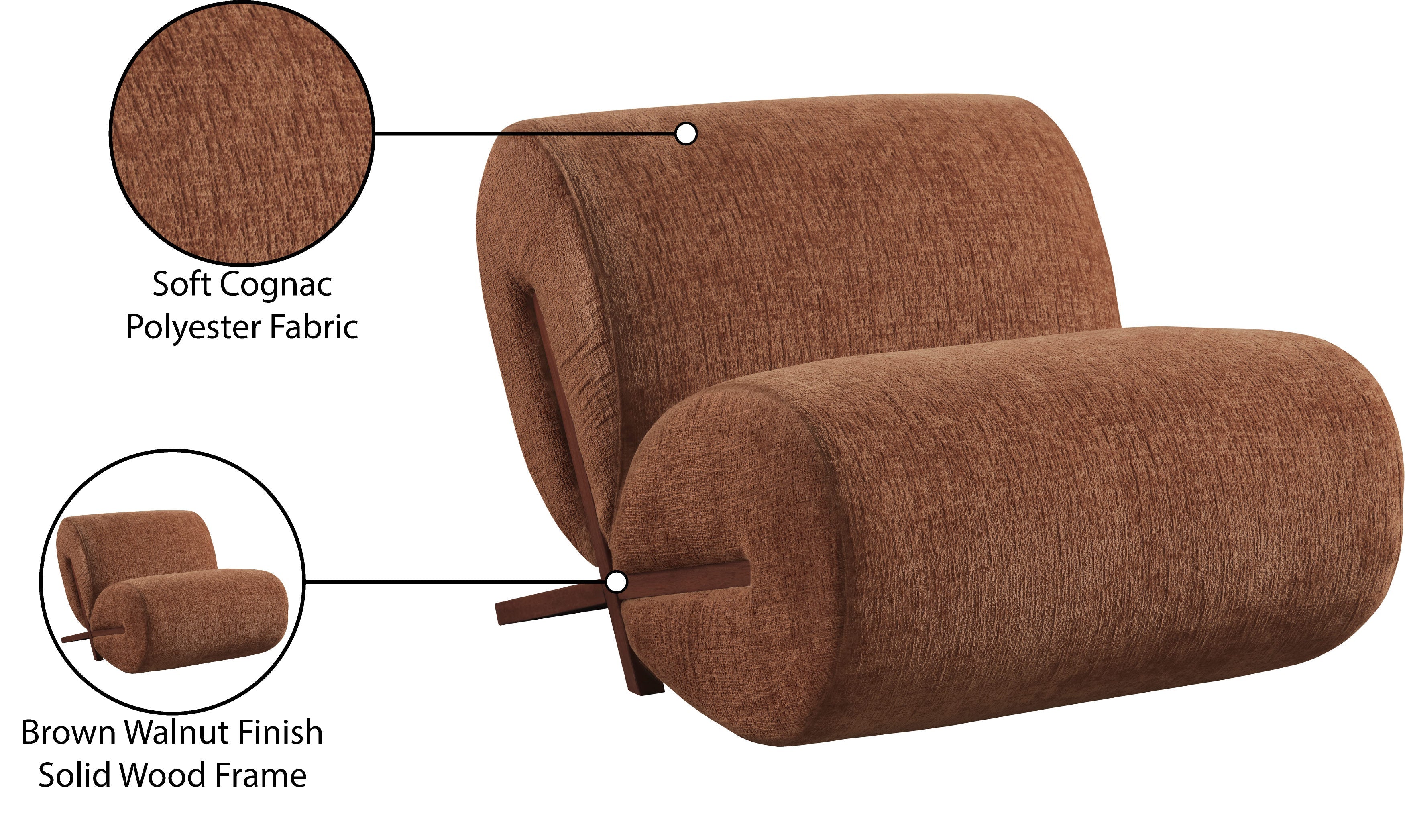 Akira Fabric Upholstered Accent Chair