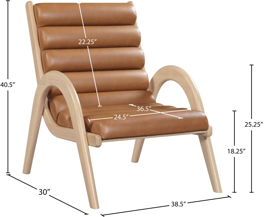 Randal Vegan Leather Upholstered Accent Chair