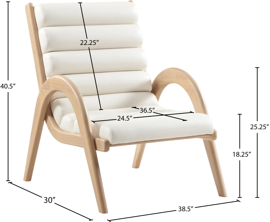Randal Vegan Leather Upholstered Accent Chair
