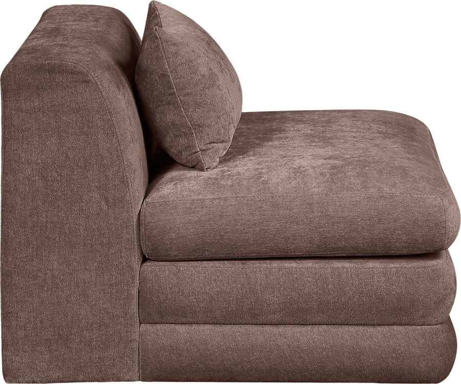 Stellar Chenille Fabric Upholstered Modular Accent Chair