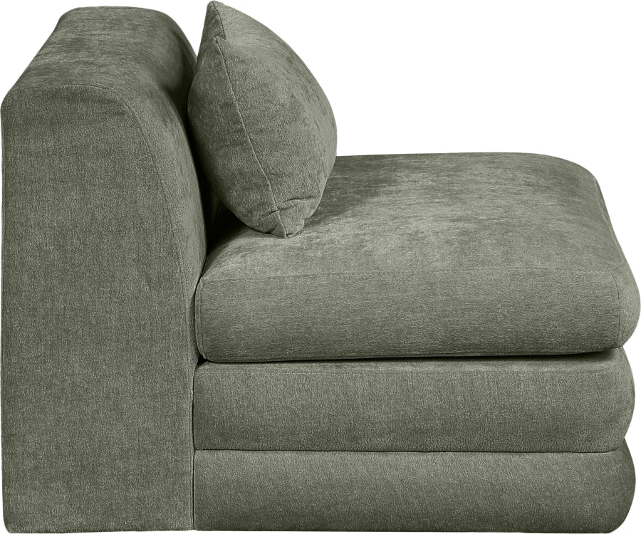 Stellar Chenille Fabric Upholstered Modular Accent Chair