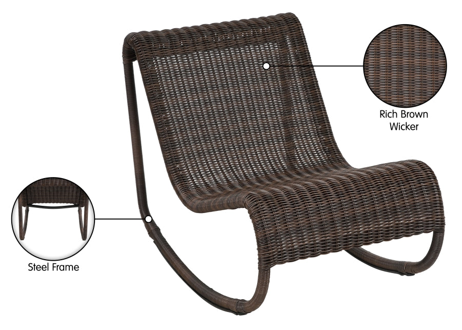 Antigua Wicker Outdoor Patio Rocking Chair