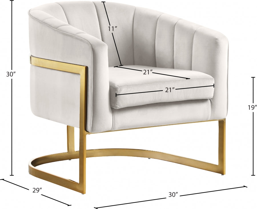 Carter Velvet Upholstered Accent Chair