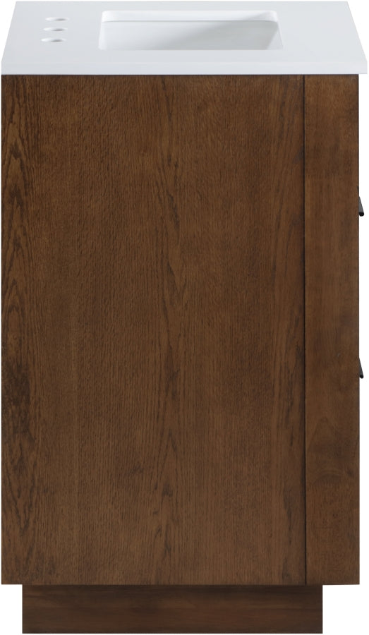 Willard White Engineered Stone And Solid Wood Bathroom Vanity