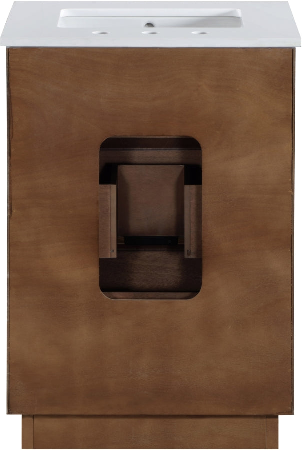 Willard White Engineered Stone And Solid Wood Bathroom Vanity