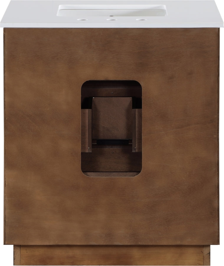 Willard White Engineered Stone And Solid Wood Bathroom Vanity