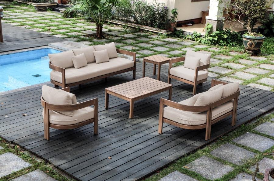 Newport Water Resistant Fabric Upholstered Outdoor Patio Loveseat