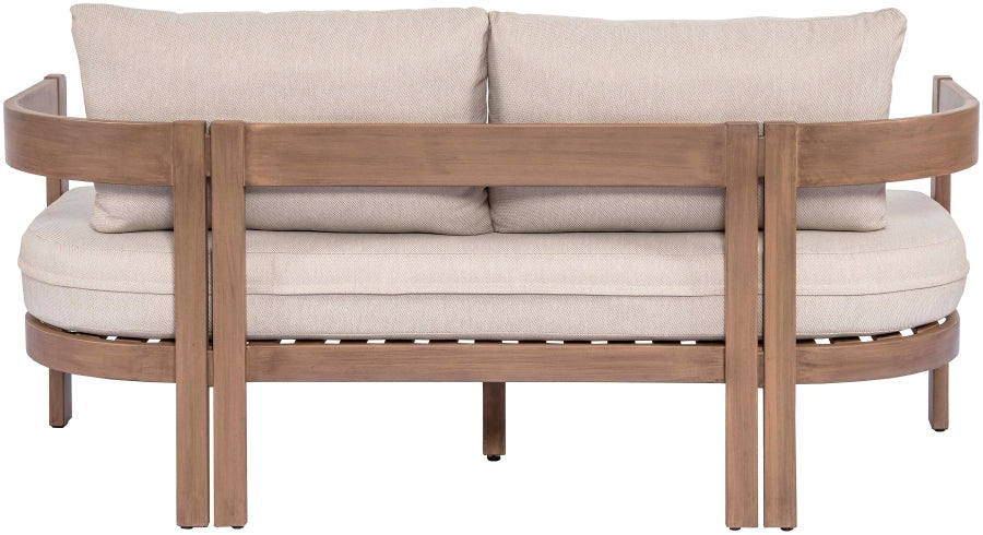 Newport Water Resistant Fabric Upholstered Outdoor Patio Loveseat