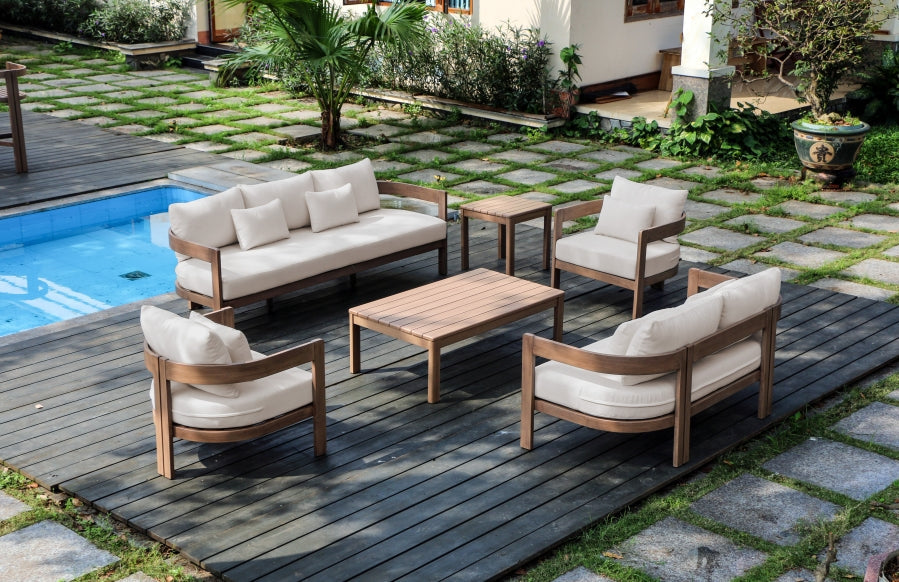 Newport Water Resistant Fabric Upholstered Outdoor Patio Loveseat