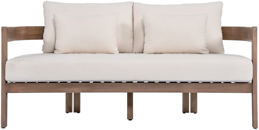 Newport Water Resistant Fabric Upholstered Outdoor Patio Loveseat