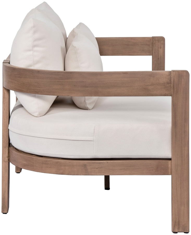 Newport Water Resistant Fabric Upholstered Outdoor Patio Loveseat