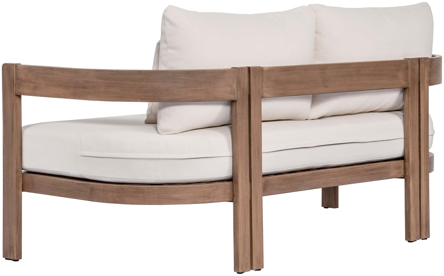 Newport Water Resistant Fabric Upholstered Outdoor Patio Loveseat