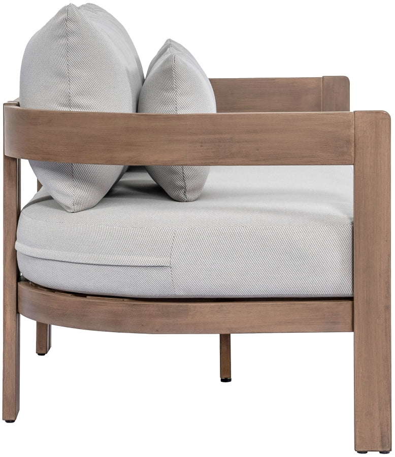 Newport Water Resistant Fabric Upholstered Outdoor Patio Loveseat