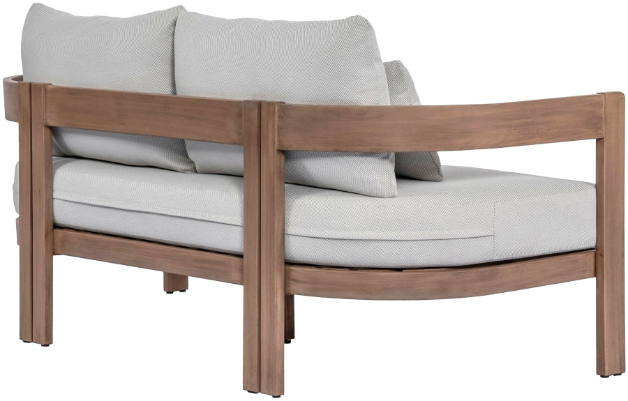 Newport Water Resistant Fabric Upholstered Outdoor Patio Loveseat