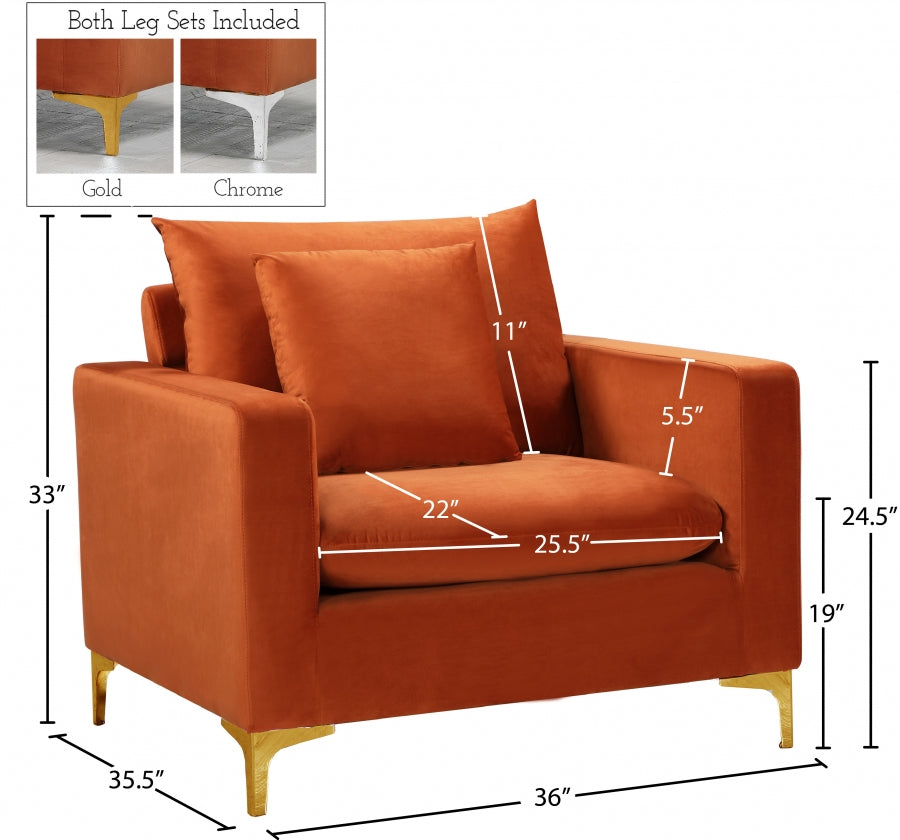 Naomi Velvet Upholstered Chair