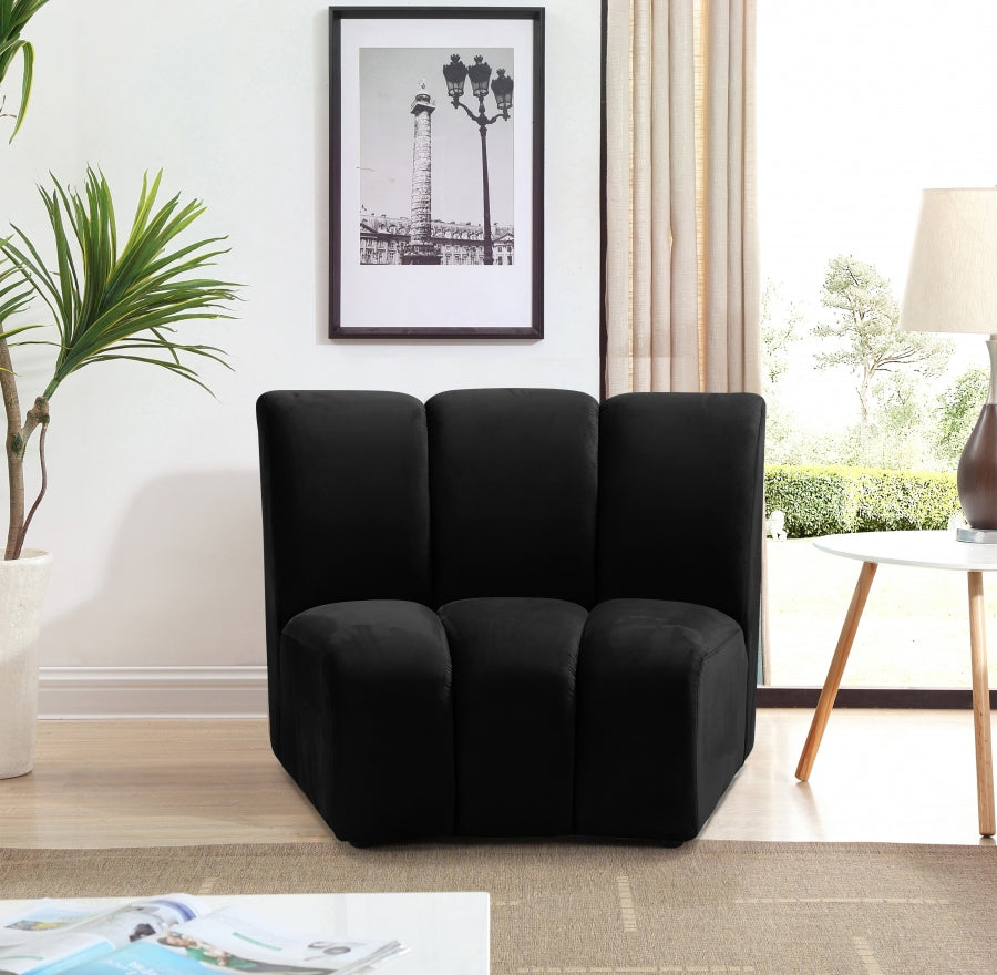 Infinity Velvet Upholstered Modular Chair