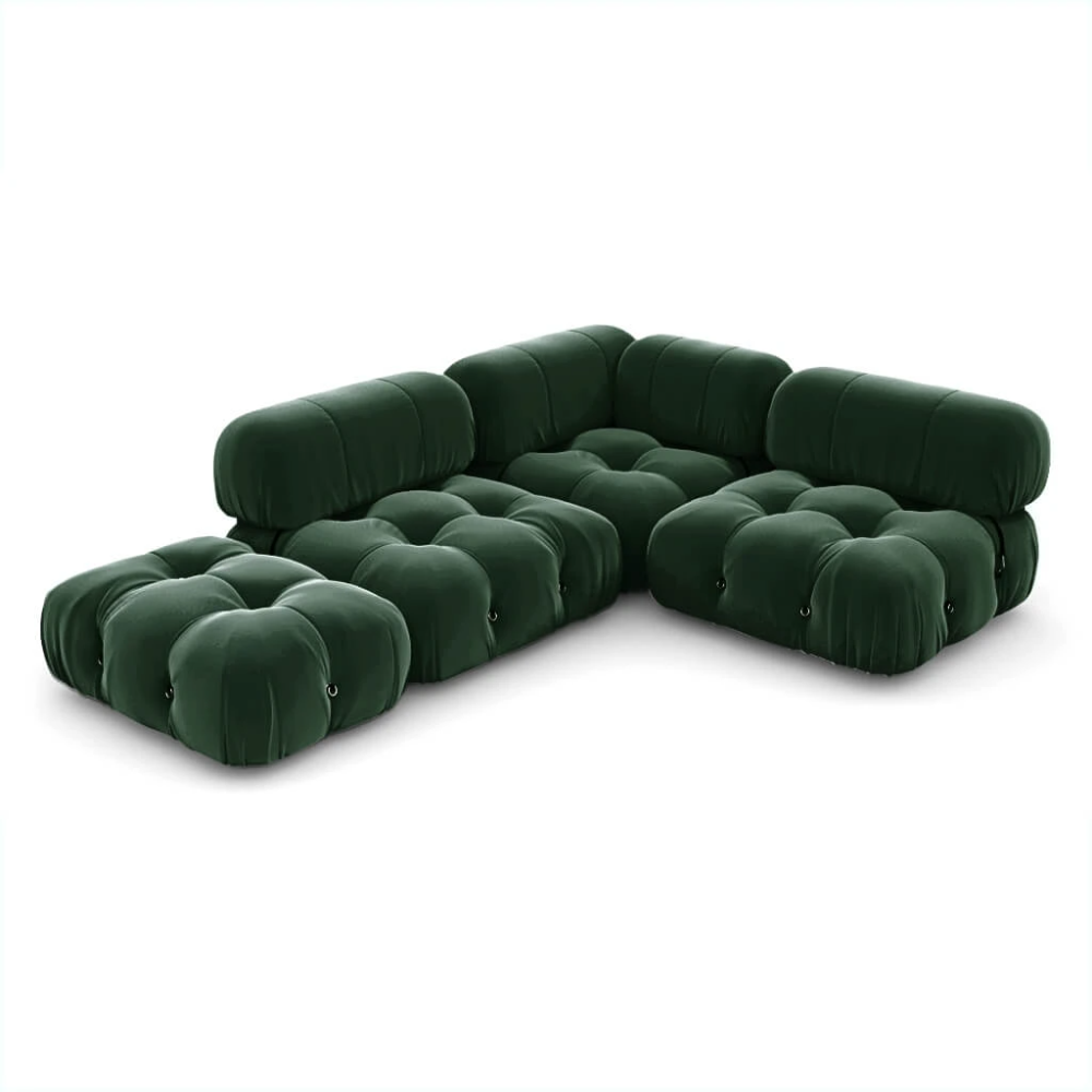 Mario Bellini Velvet Sofa - Middle Module