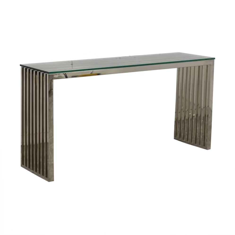 Slate Console Table w/ Glass