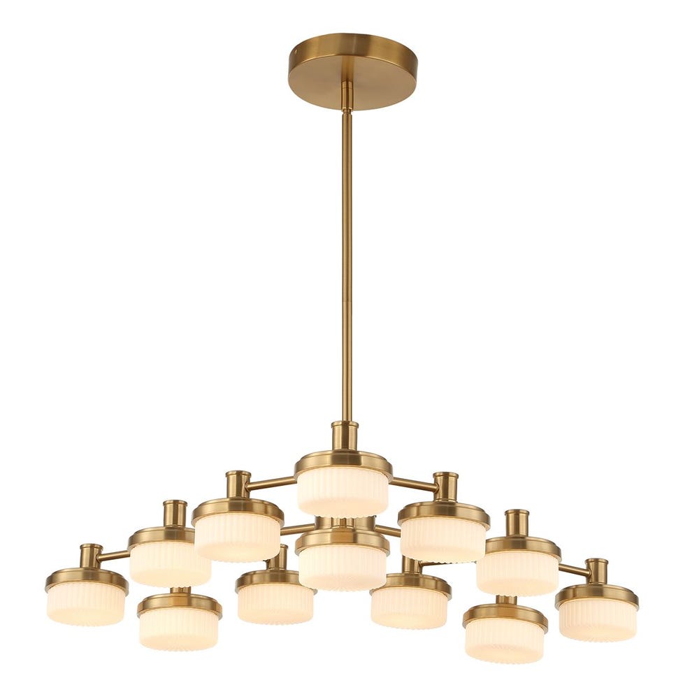 Wedge, 12 Lt LED Chandelier