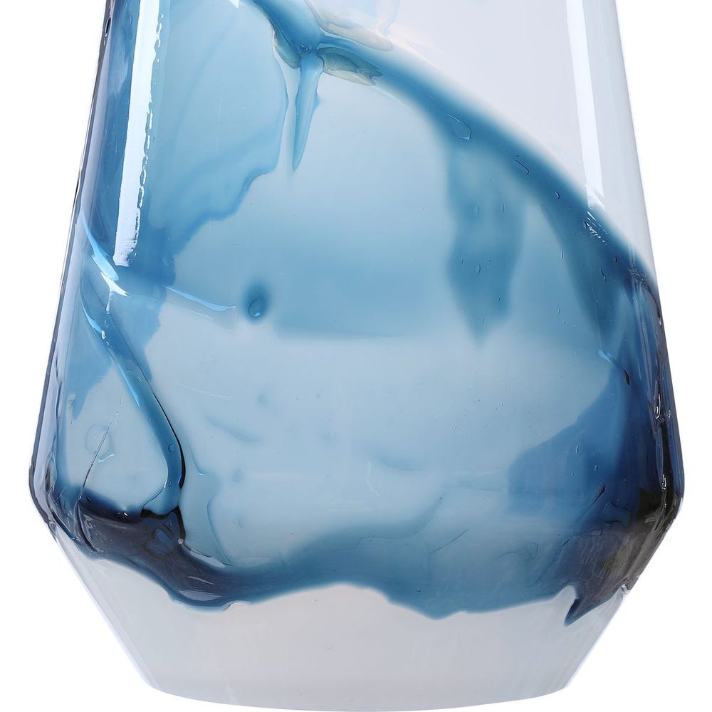 Windswept Blue & White, 1 Lt Mini Pendant