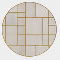 Geometric Round Mirror