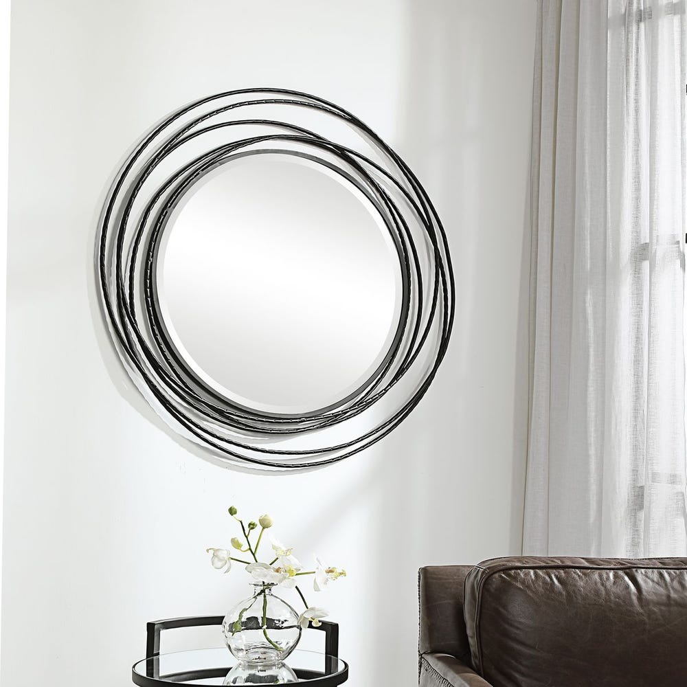 Whirlwind Round Mirror