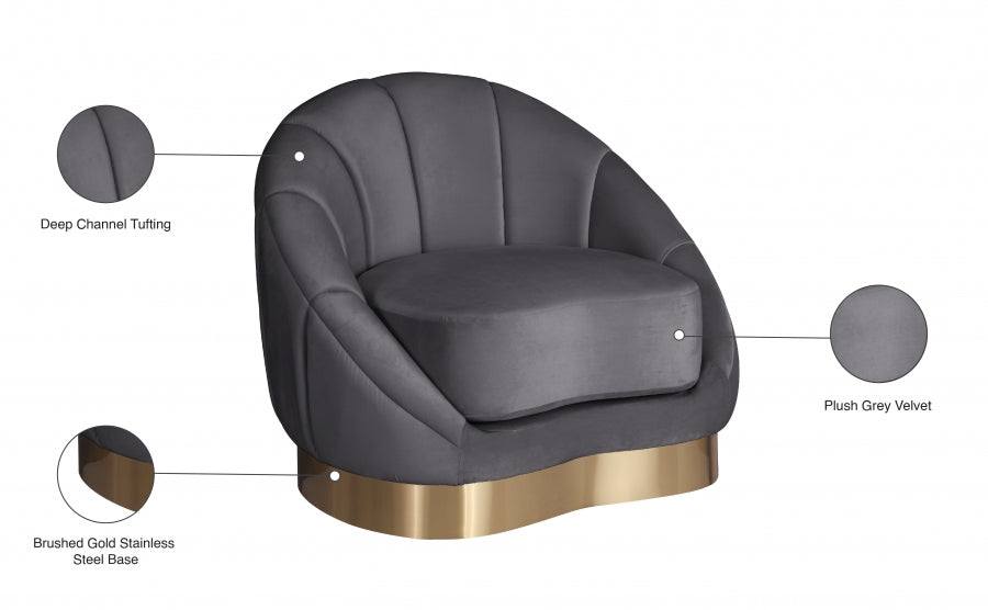 Shelly Velvet Upholstered Chair