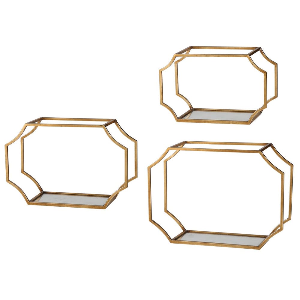 Lindee Wall Shelves, S/3
