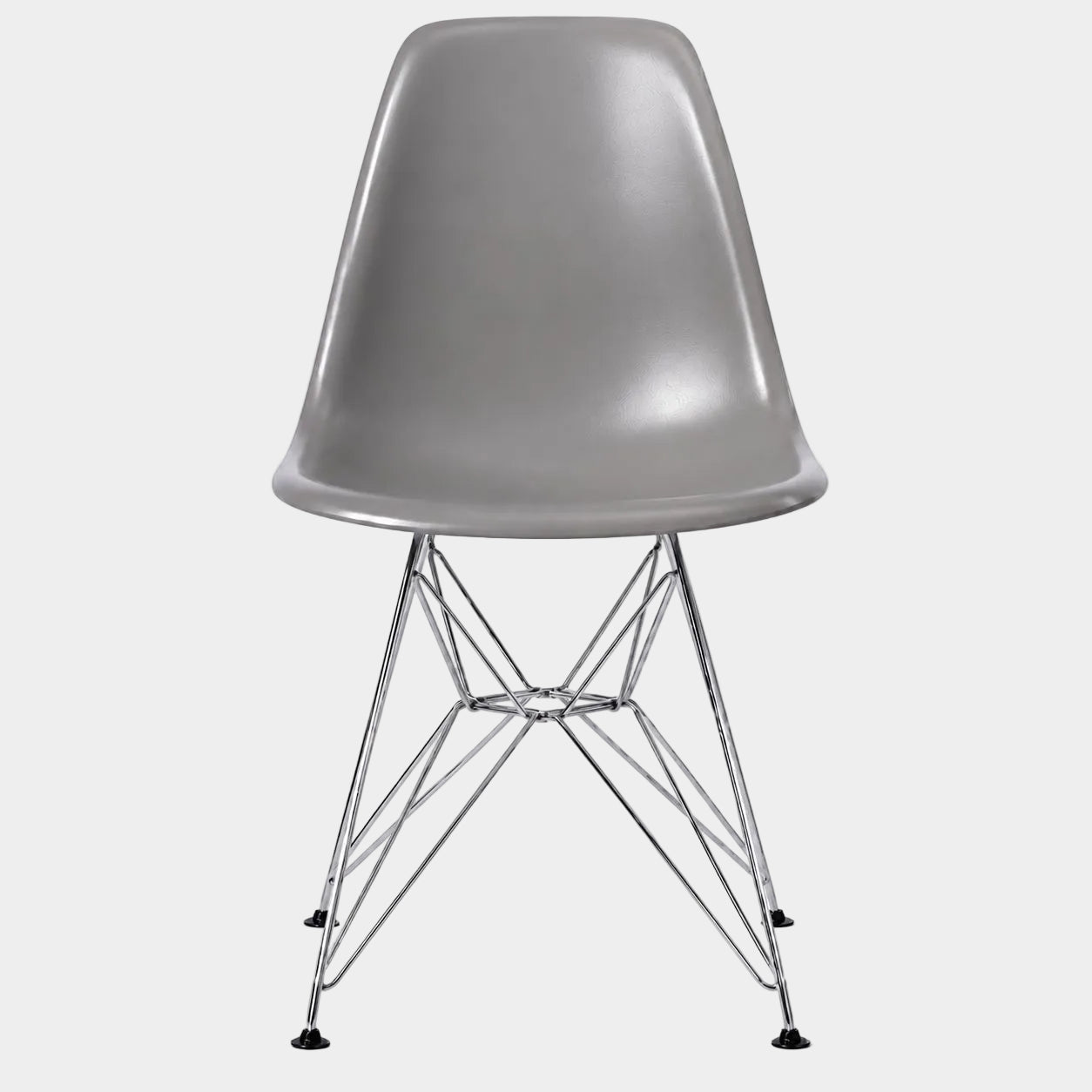 Eames Eiffel Molded Plastic Chair (Chrome Base)