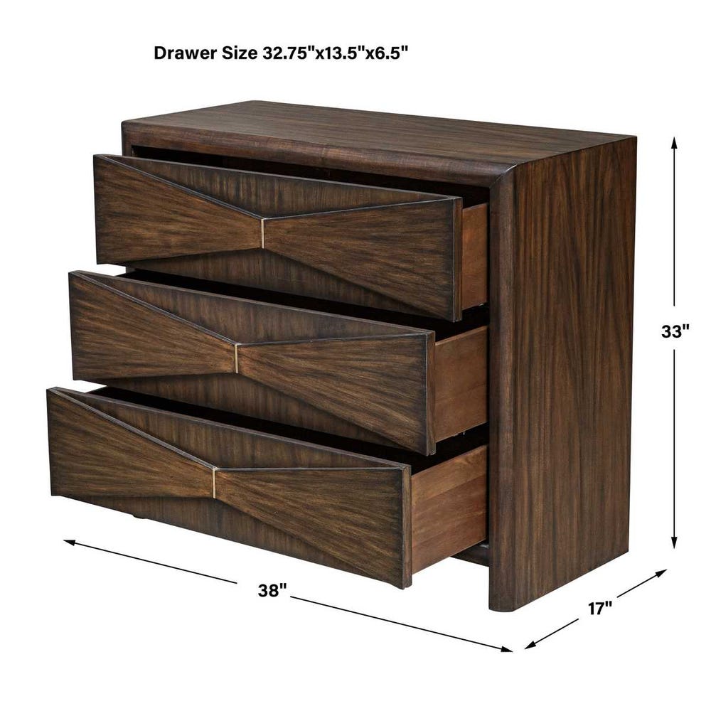 Bowtie 3 Drawer Chest