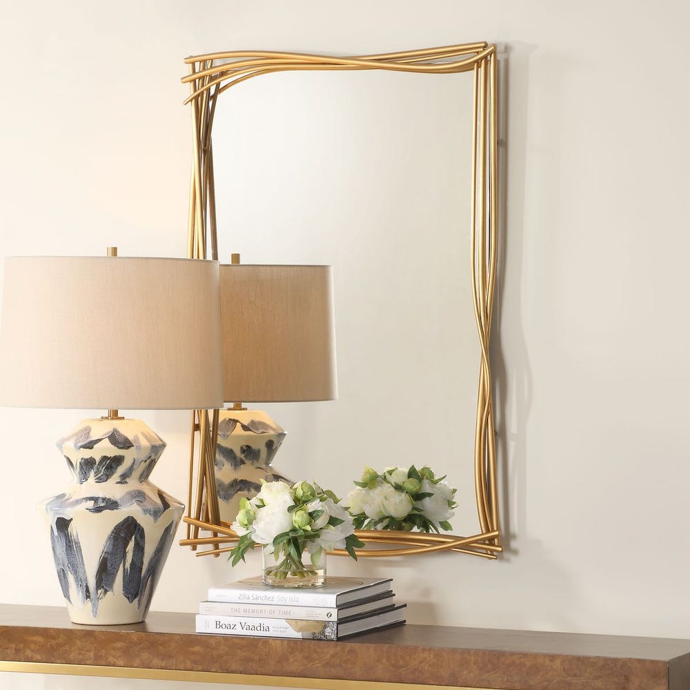Curved Branches Mirror