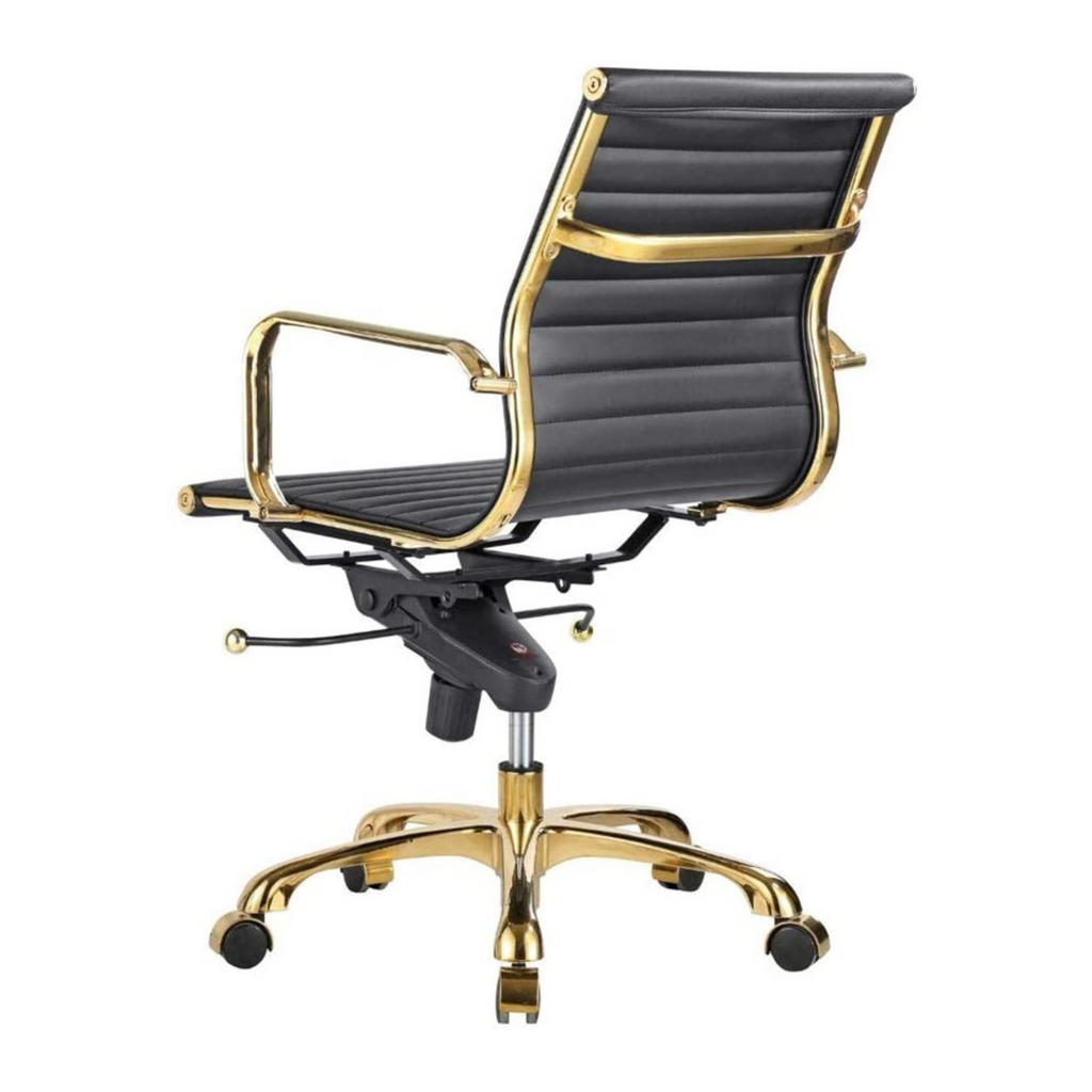Eames Group Management Chair Gold Frame - Low Back