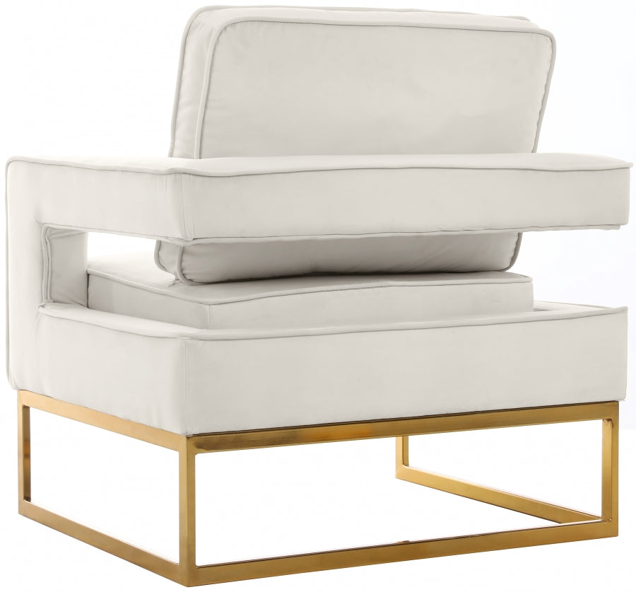 Noah Velvet Upholstered Accent Chair